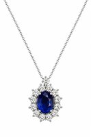 Collier Crivelli Femme in Or blanc Zaffiro 326-CD-1000